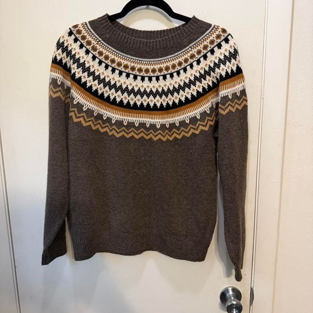 Weatherproof Women's Brown and Grey Jumper